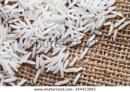 basmati rice closeup