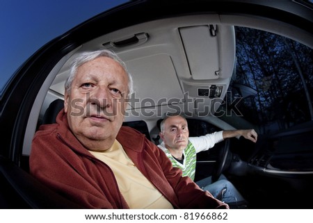 Men lost while driving asking for directions