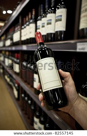 Shopping for wine vertical (Horizontal version also available in my portfolio)