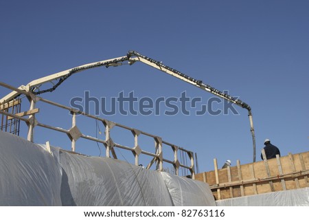 Cement Pump In Action (Winter) Stock Photo 82763116 : Shutterstock