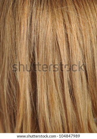 Macro shot on natural blond hair, for backgrounds and texture