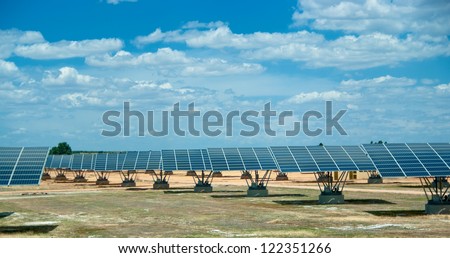 Solar field in sunny Spain