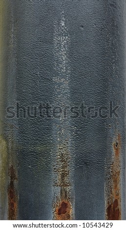 Rusty metallic tube texture