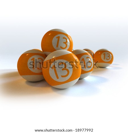 اقتراح جميل .. - صفحة 2 Stock-photo--d-rendering-of-orange-billiard-balls-with-number-18977992