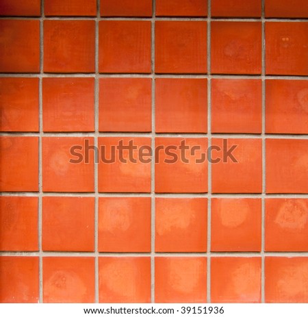 Picture of orange tiles ideal for backgrounds and textures