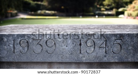 Second world war monument 1939 - 1945