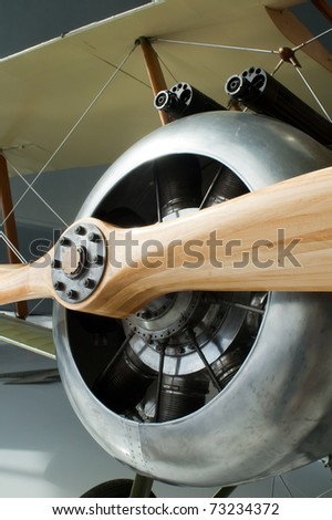 Sopwith Camel Historic World War Two War Plane Nose Cone Guns Propeller