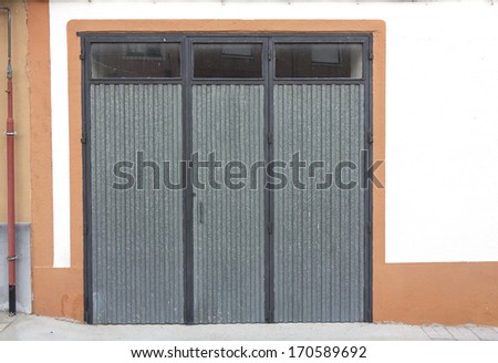 metal door garage access