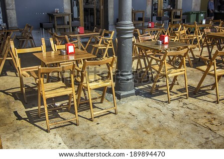 old wooden chairs to sit in the sun