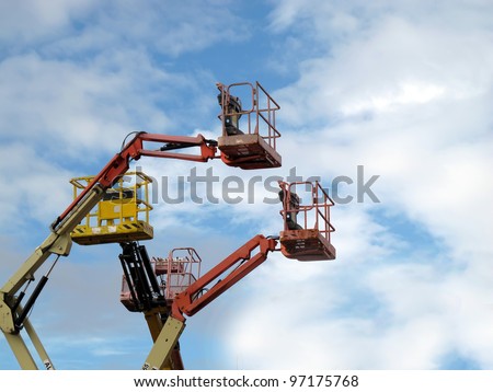 different types of cranes with basket
