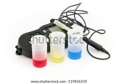 pH meter to measure the acidity of liquids
