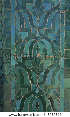 Moroccan Darj W Wtaf Tile Pattern tile pattern in a  riad Fes Morocco