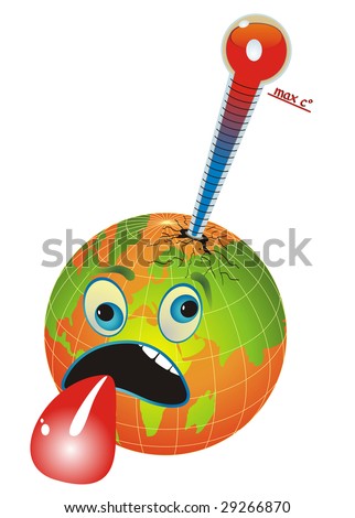 Cartoon Temperature Thermometer