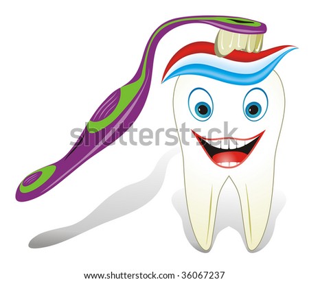 toothbrushes with toothpaste. toothbrush and toothpaste