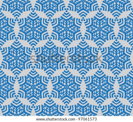 Seamless Abstract Snow Pattern Background Stock Vector Illustration