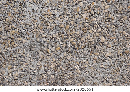 texture: concrete slab armored by pebbles #1