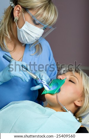 dentistry, using ultraviolet beam