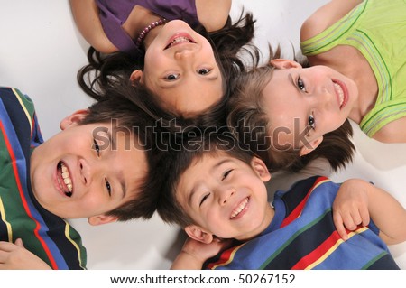 Kids Lying Down