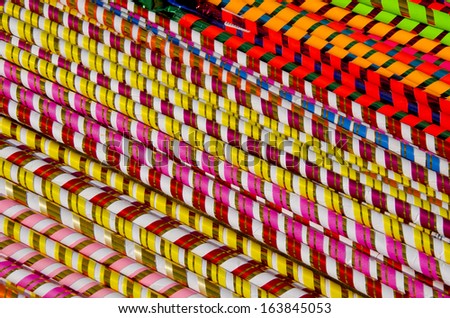 colorful candies in fair background. Sweets in fair paper background