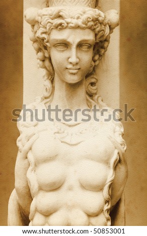 Beautiful Woman Sculpture - Piazza Senioria in Florence (Italy)