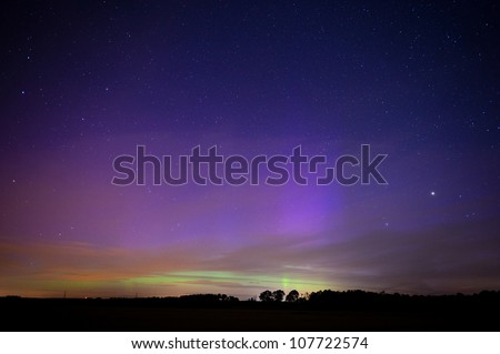 The aurora borealis as seen from the Netherlands on 16-07-2012