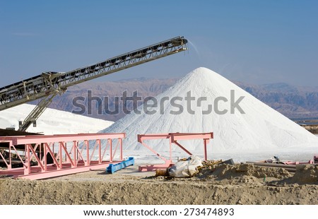 The dead sea works are producing potash products, magnesium chloride, industrial salts, de-icers, bath salts, table salt, and raw materials for the cosmetic industry.