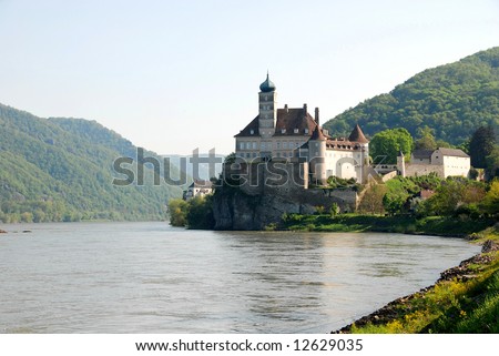 beautiful castle Schonbuhel on the Danube,Austria