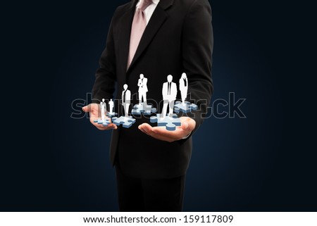 Concept about business leaders. teamwork.