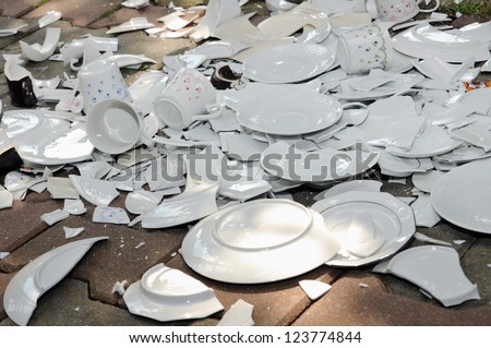 broken plates