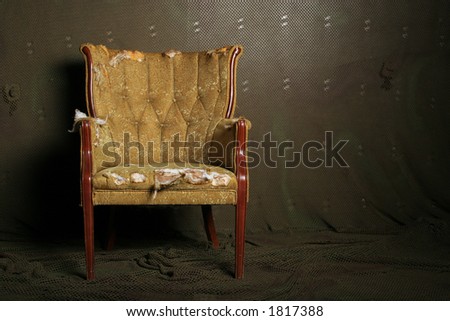 Vintage damaged chair