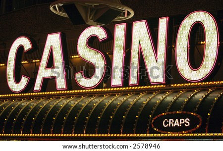 Neon casino sign