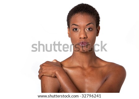 Similar Design: Pretty African American Woman With Short Hair Stock ...