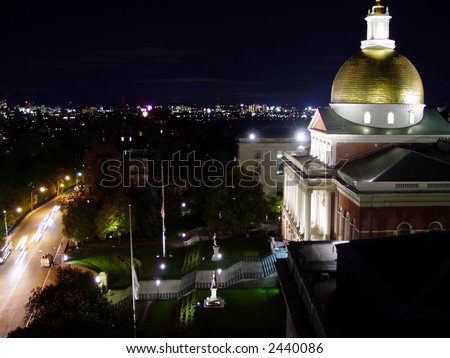 Statehouse dome in Boston