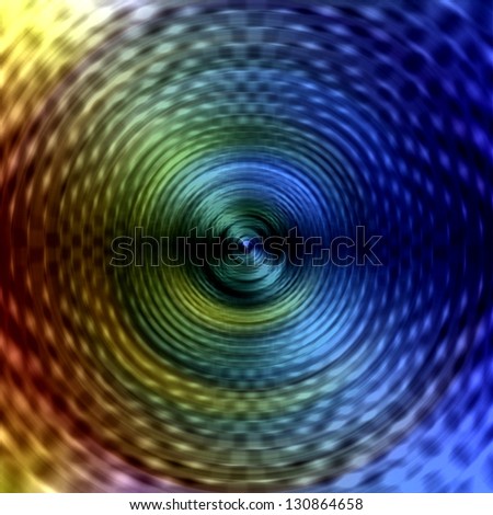 Metal circle  texture rainbow colors circular background