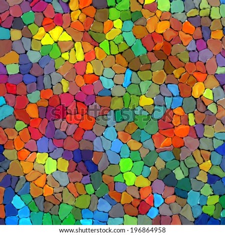 Art rainbow color stone wall texture paint background 3