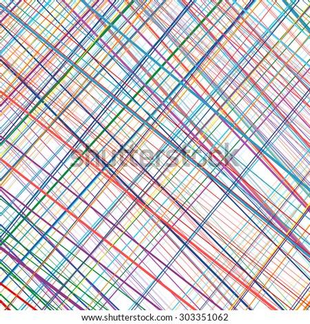 Abstract rainbow curved stripes color line art background