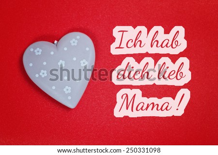 greeting card - i love you mom