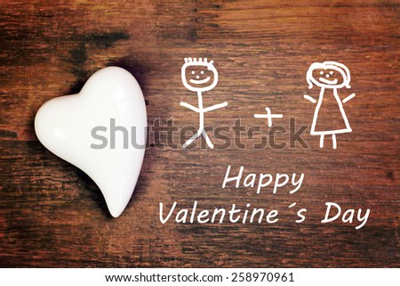lovely greeting card - valentine\'s day