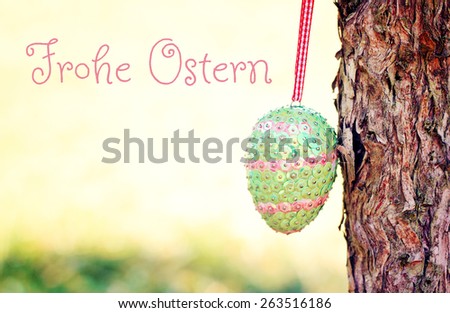 greeting-card background - german for happy easter