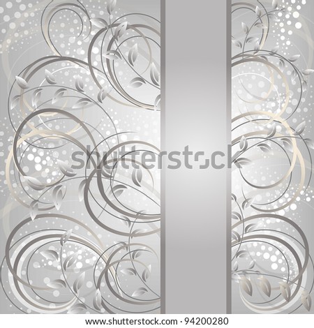 stock vector Wedding card or invitation with abstract floral background
