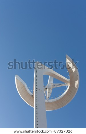 Telecommunications tower of the olympic village in Barcelona. Spain.
