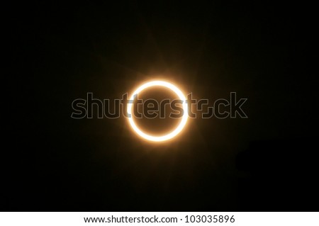 XIAMEN, CHINA - MAY 20:  The moon passes in front of the sun on May 20, 2012 which creates a total solar eclipse seen from Xiamen, China.