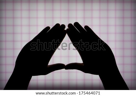 Hands shadow symbol
