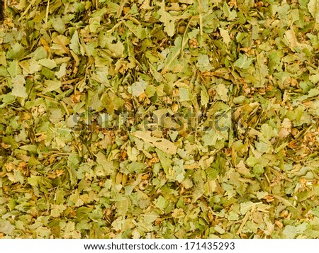 Organic herbs tea background macro shot for texture