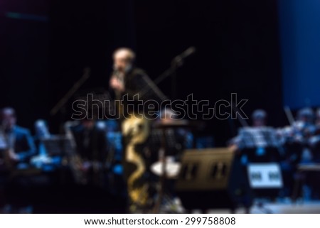 Jazz concert festival theme creative abstract blur background with bokeh effect