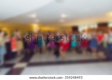 Party at the restaurant theme blur background