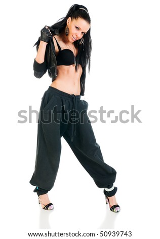 Меган Фокс Stock-photo-cool-active-female-hip-hop-dancer-on-white-background-50939743