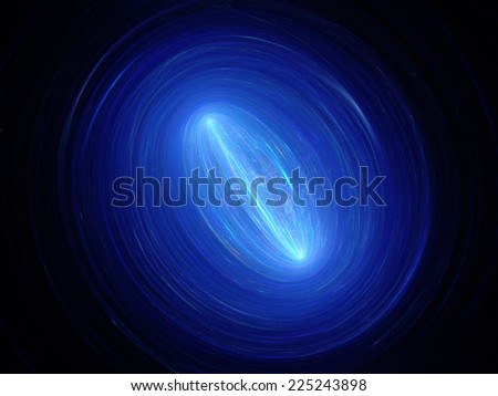 Galaxy mitosis in space, computer generated abstract background