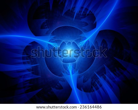 Eye of God in space, computer generated abstract background