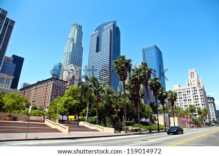 Panorama Of Los Angeles Downtown